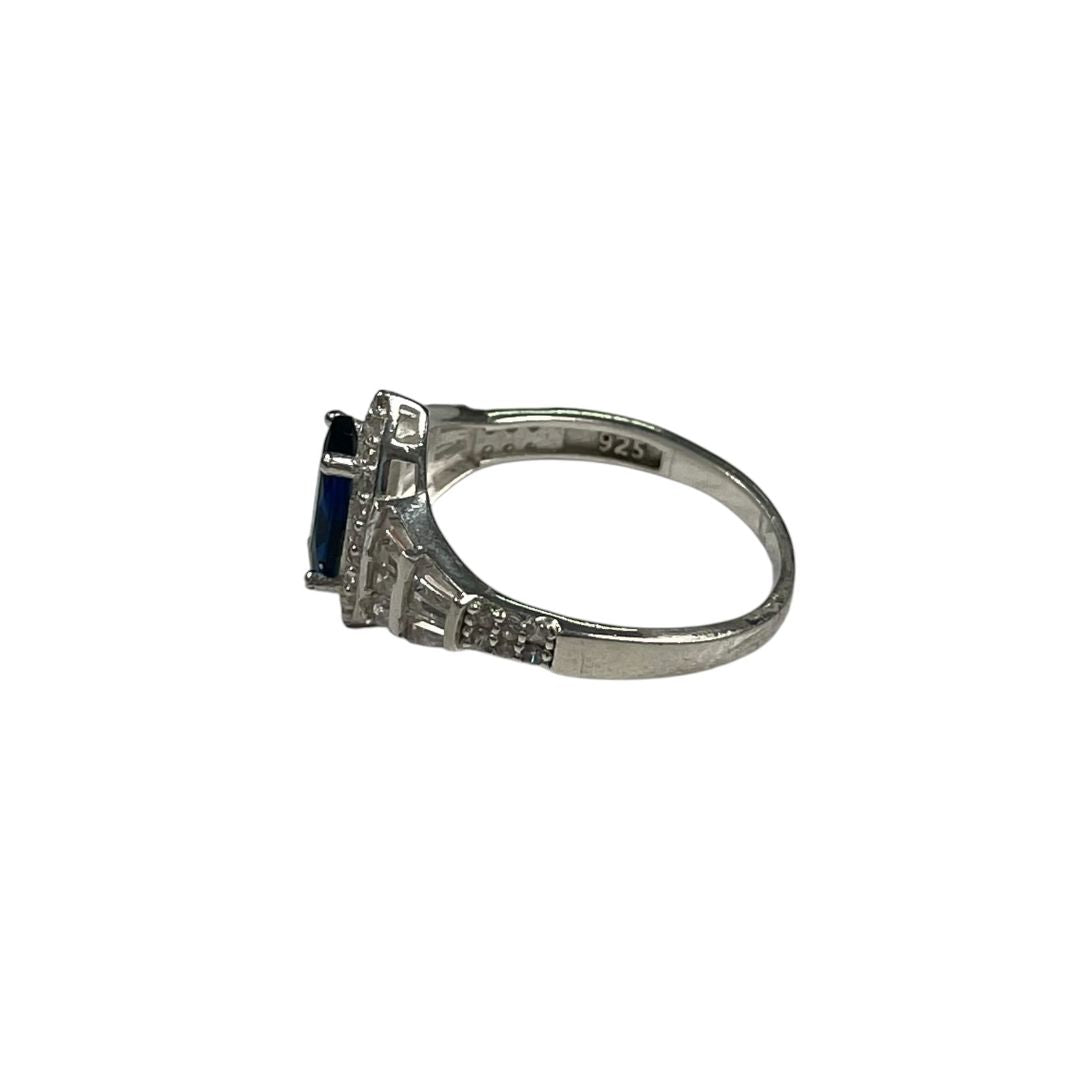SIN MARCA Anillo Plateado Talle Unico