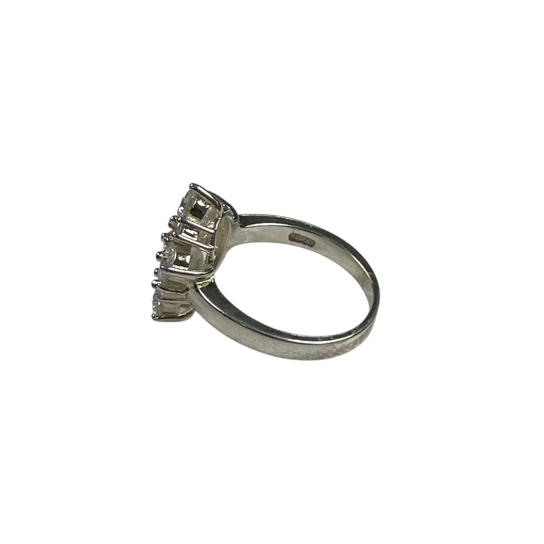 SIN MARCA Anillo Plateado Talle Unico