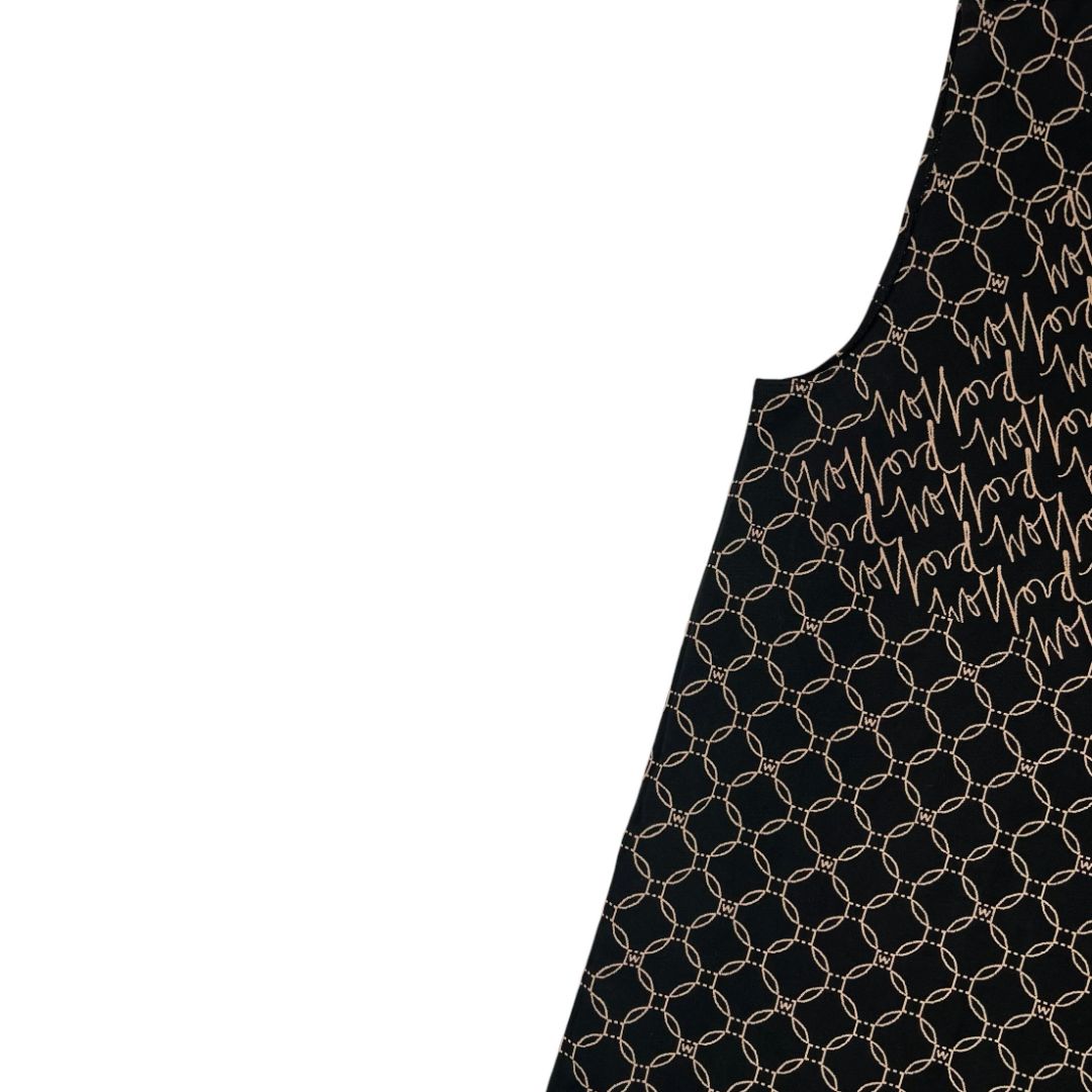 WOLFORD Vestido Sin Manga Negro Talle M