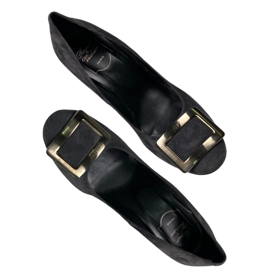 ROGER VIVIER Zapatos Gris Talle 38