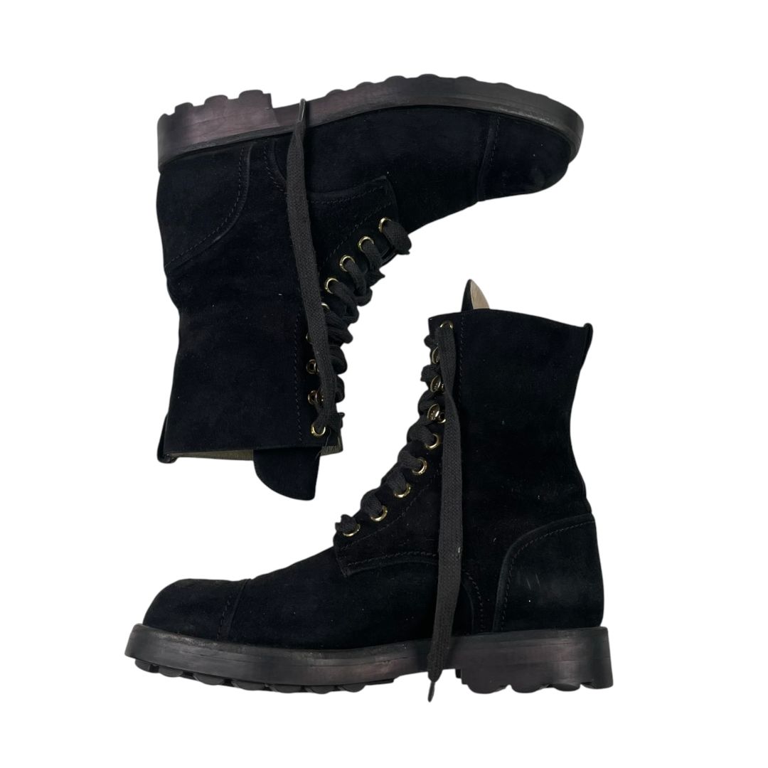 CHANEL Borcegos Negro Talle 35,5