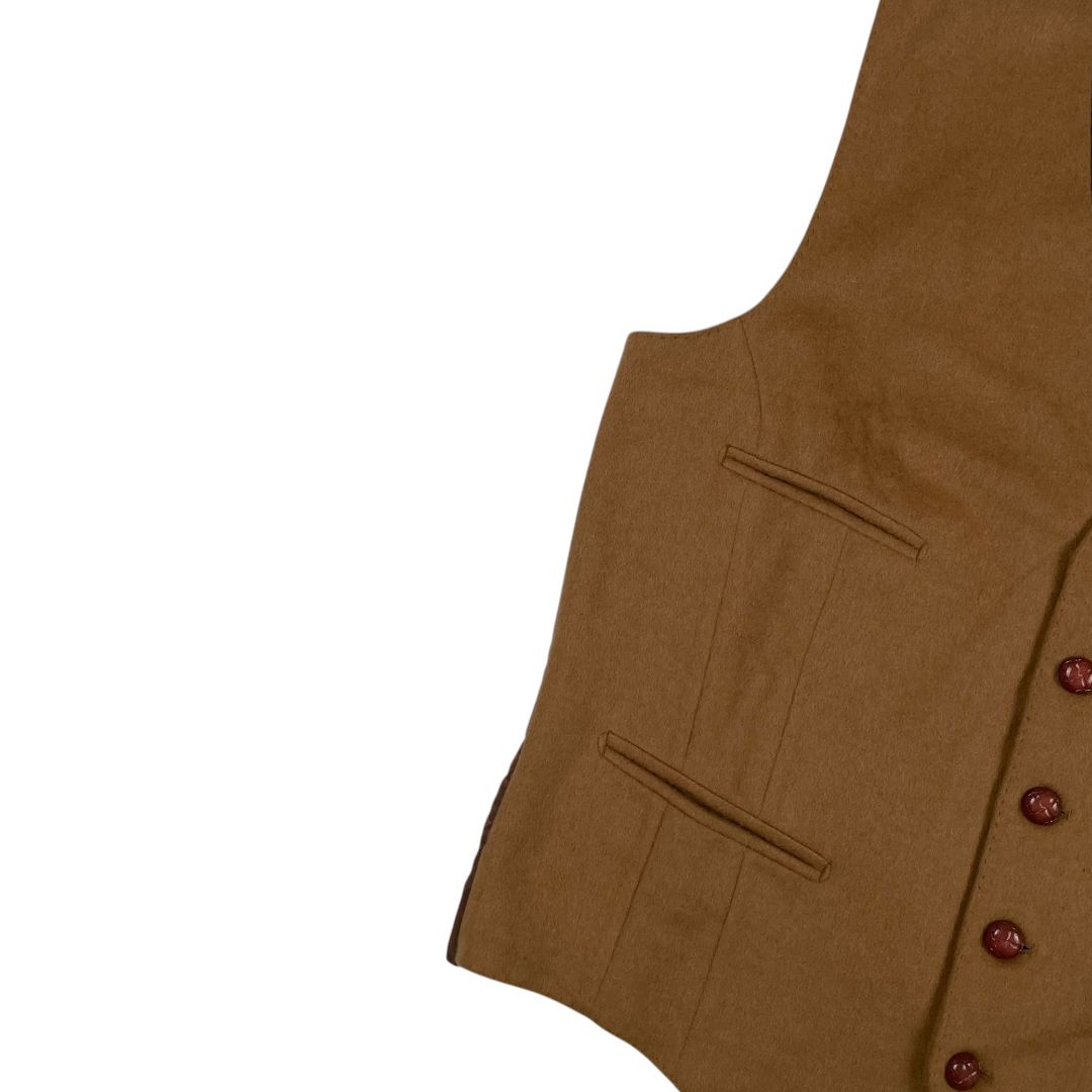 SIN MARCA Chaleco Corto Marron Talle 3