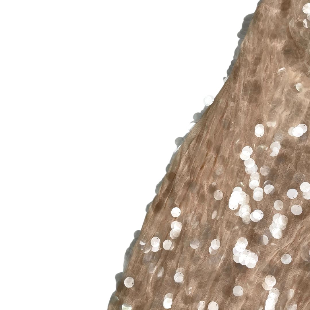 ZARA Vestido Beige Talle S