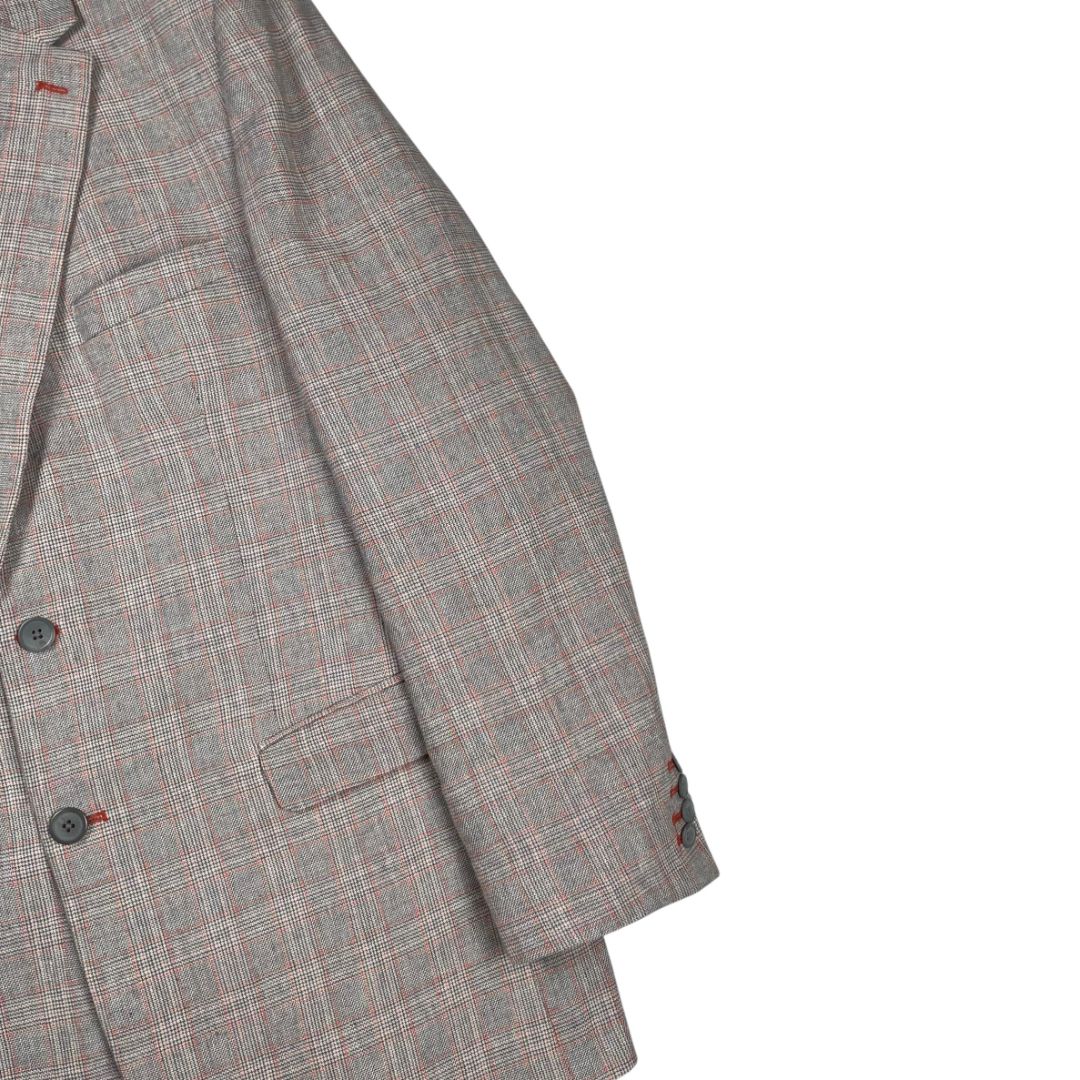 SIN MARCA Saco Varios Escoces Gris Talle L