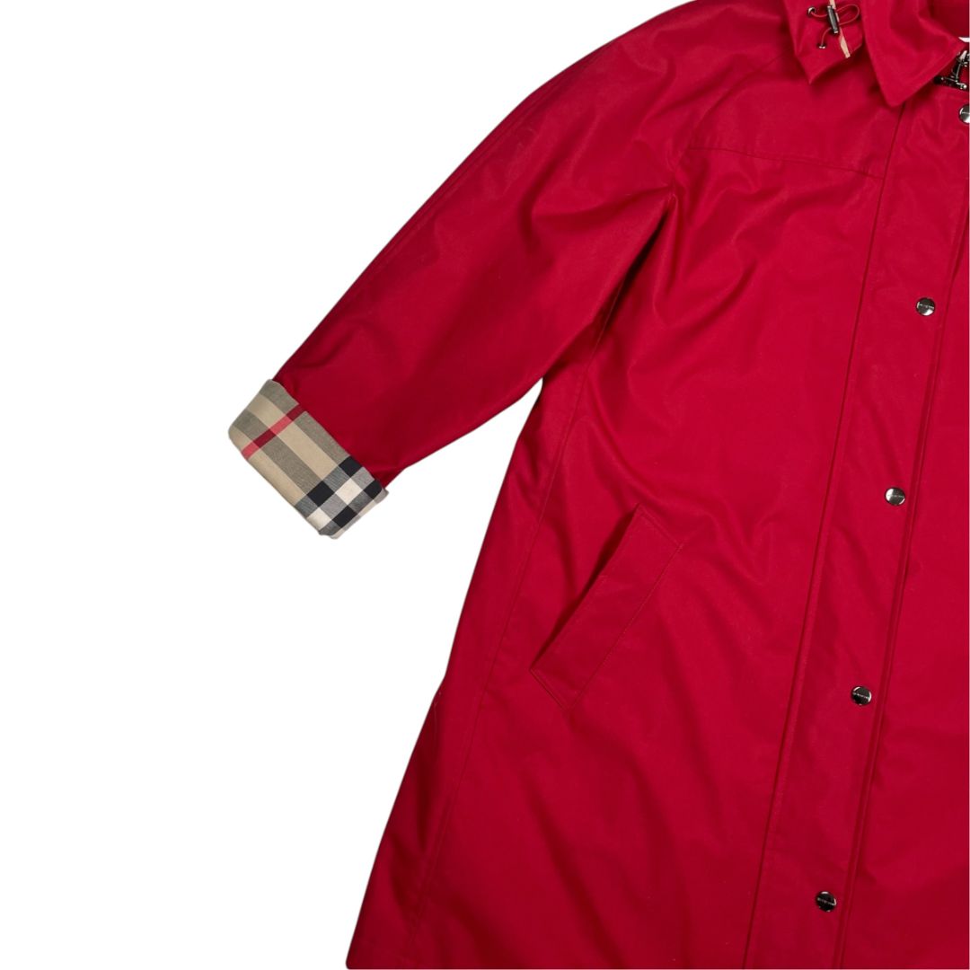BURBERRY Impermeable Rojo Talle 16