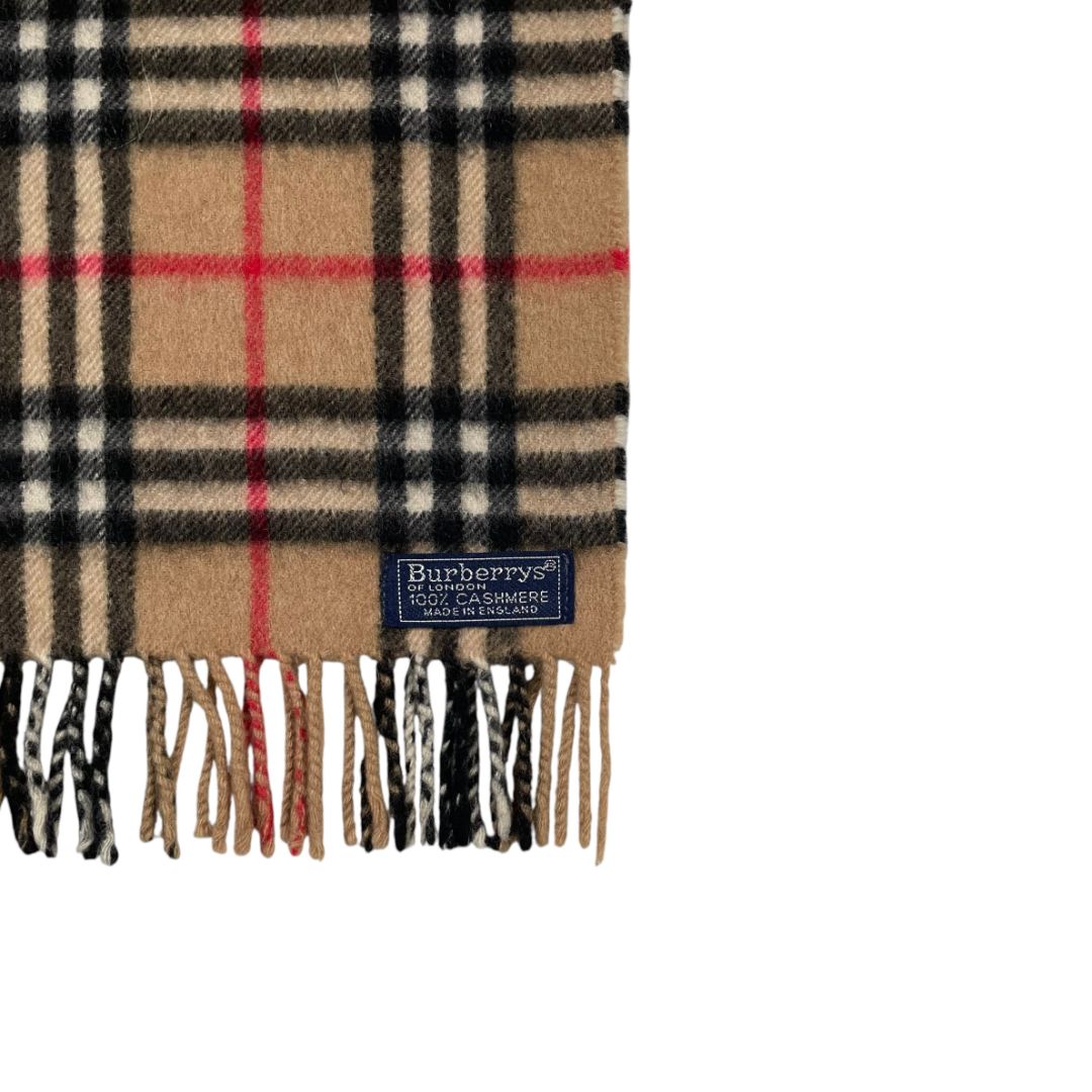 BURBERRY Bufanda Varios Escoces Marron Medida 130cm X 30cm