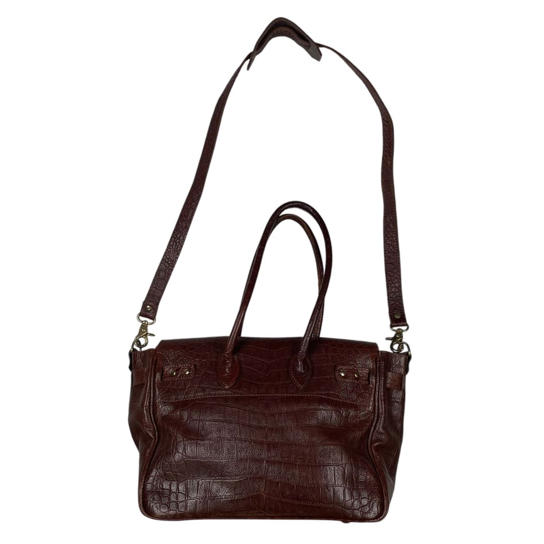 LAS TRES O Cartera Marron Medida 35cm X 23cm