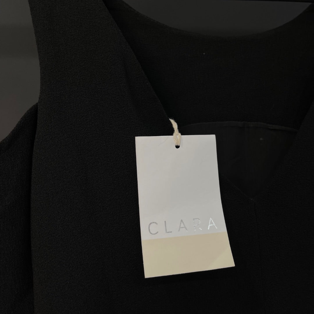 CLARA IBARGUREN Vestido Sin Manga Negro Talle M