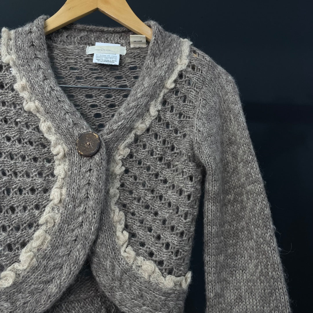 Sweater Abierto SLEEPING ON SNOW Marron Talle XS