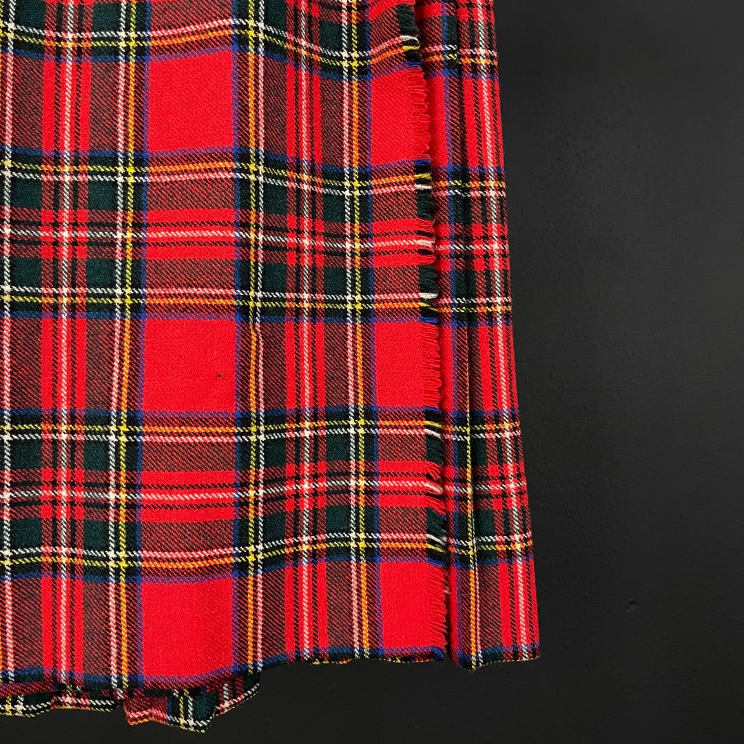 Pollera Media Pierna SIN MARCA Varios Escoces Rojos Talle S