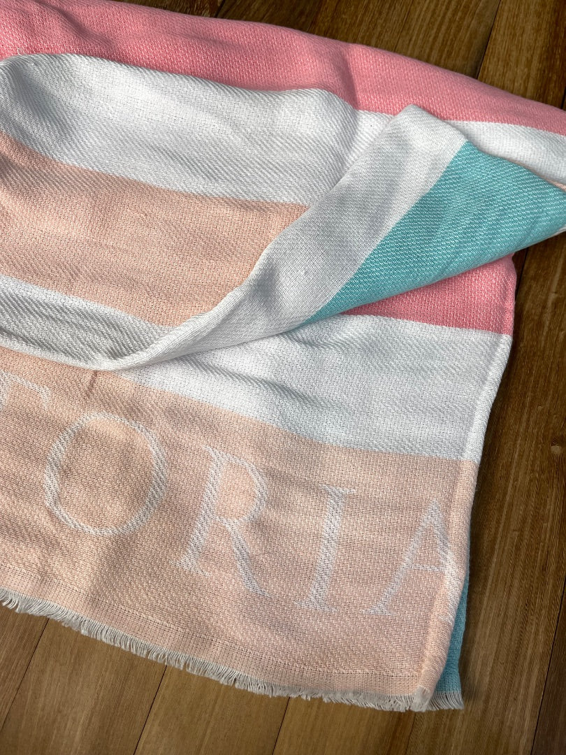 VICTORIA SECRET Manta Rayado Talle Unico