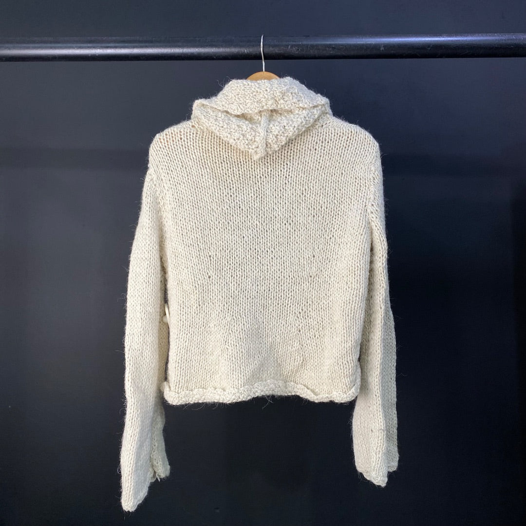 SIN MARCA Sweater Abierto Beige Talle M
