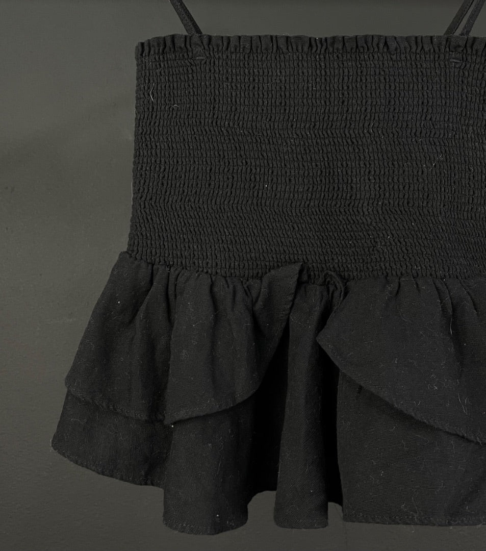 ZARA Top Sin Mangas Negro Talle XS