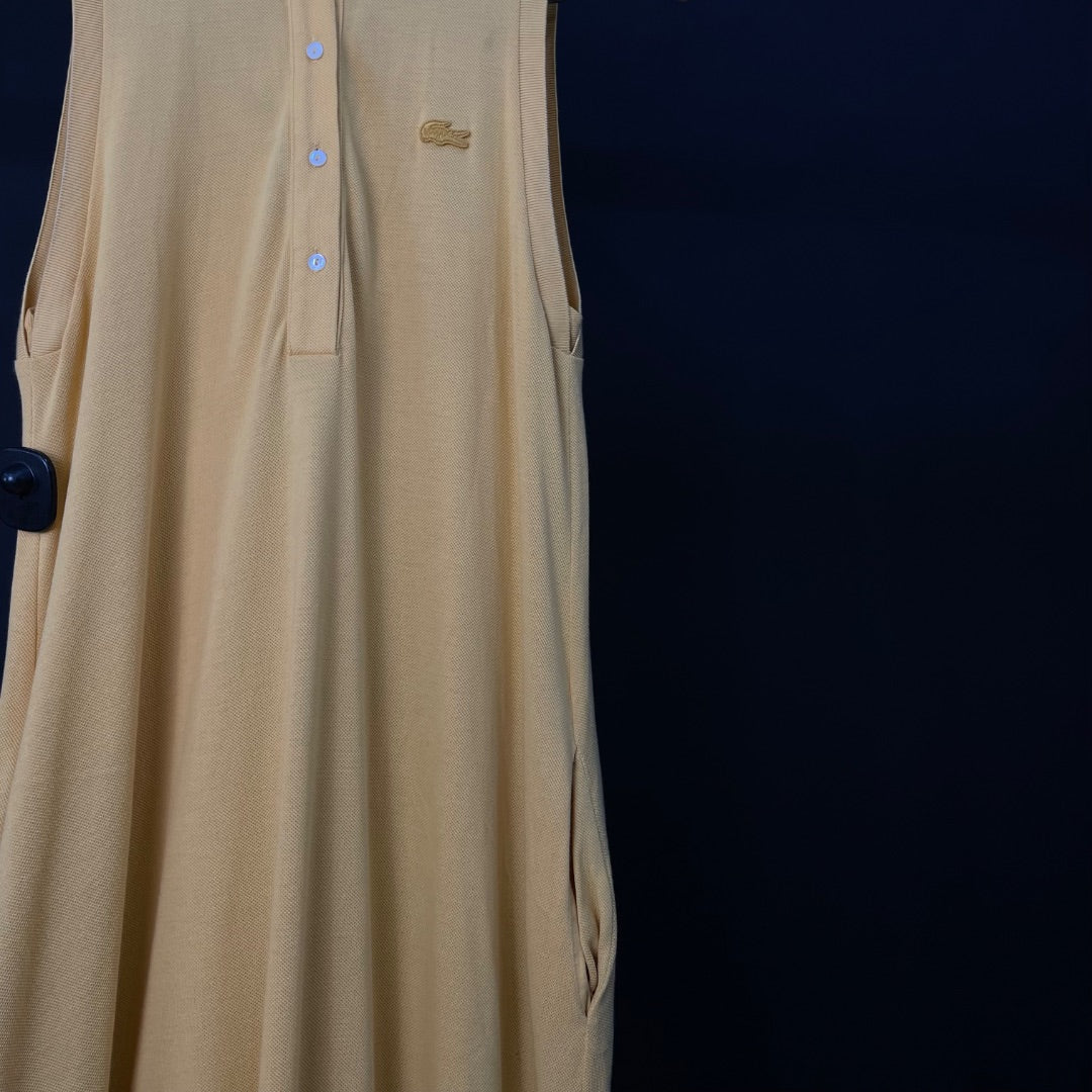 LACOSTE Vestido Amarillo Talle 38