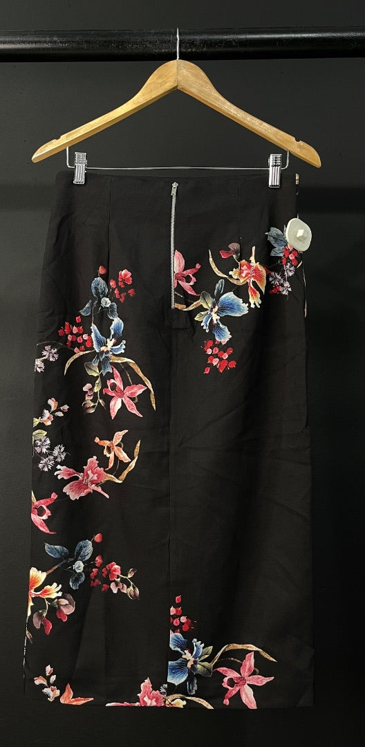 ZARA Pollera Larga Varios Floral Talle M