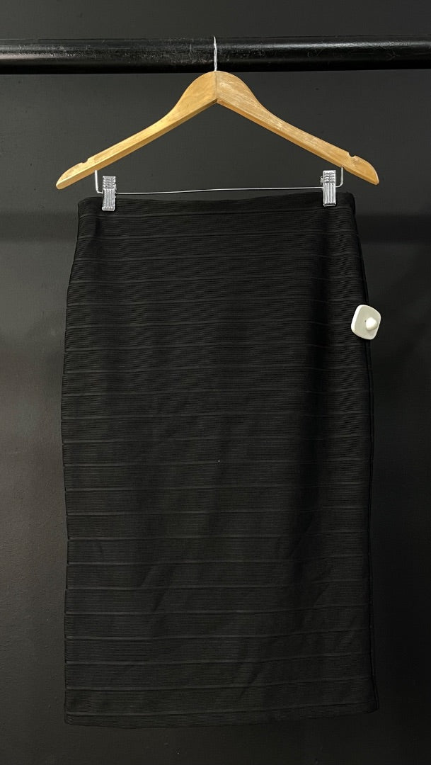 H&M Pollera Larga Negro Talle M