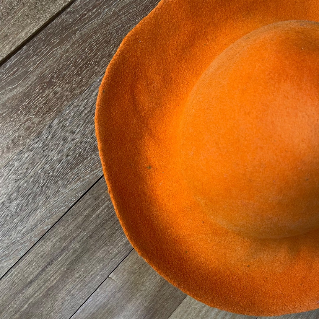 SIN MARCA Sombrero Naranja Talle Unico