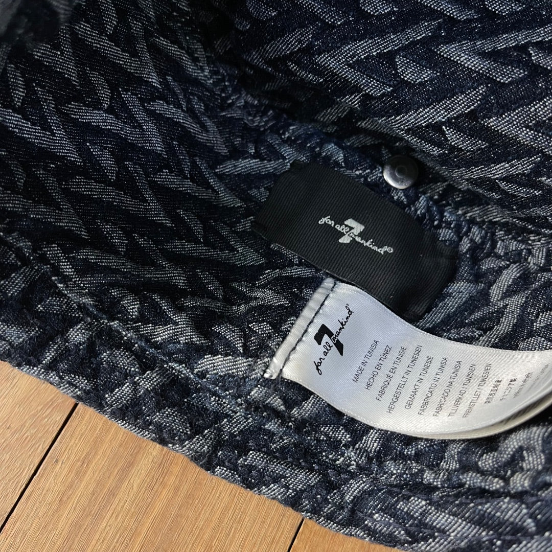 7 FOR ALL MANKIND Gorro Azul Talle Unico
