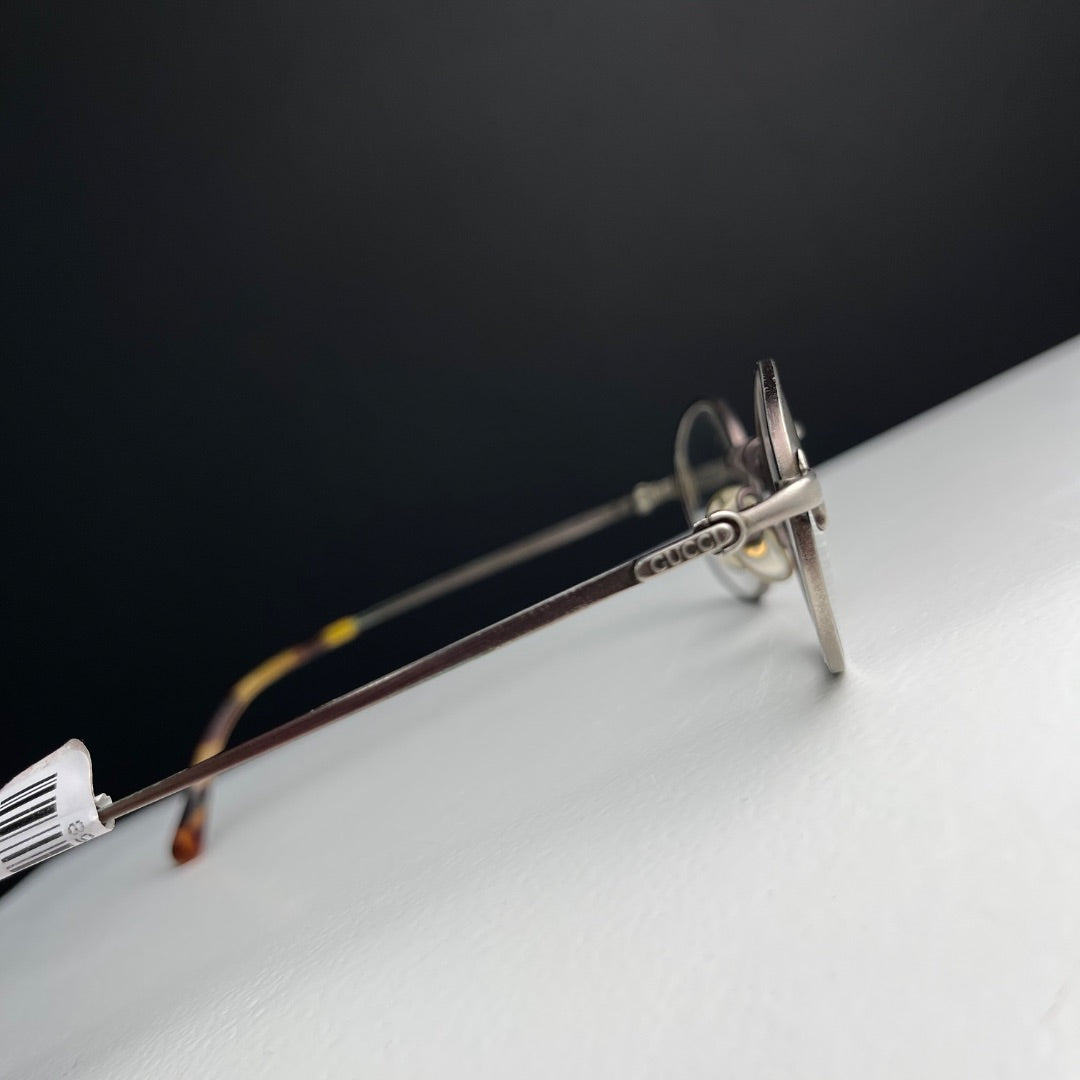 Gucci Lentes Recetados Plateado Talle Unico