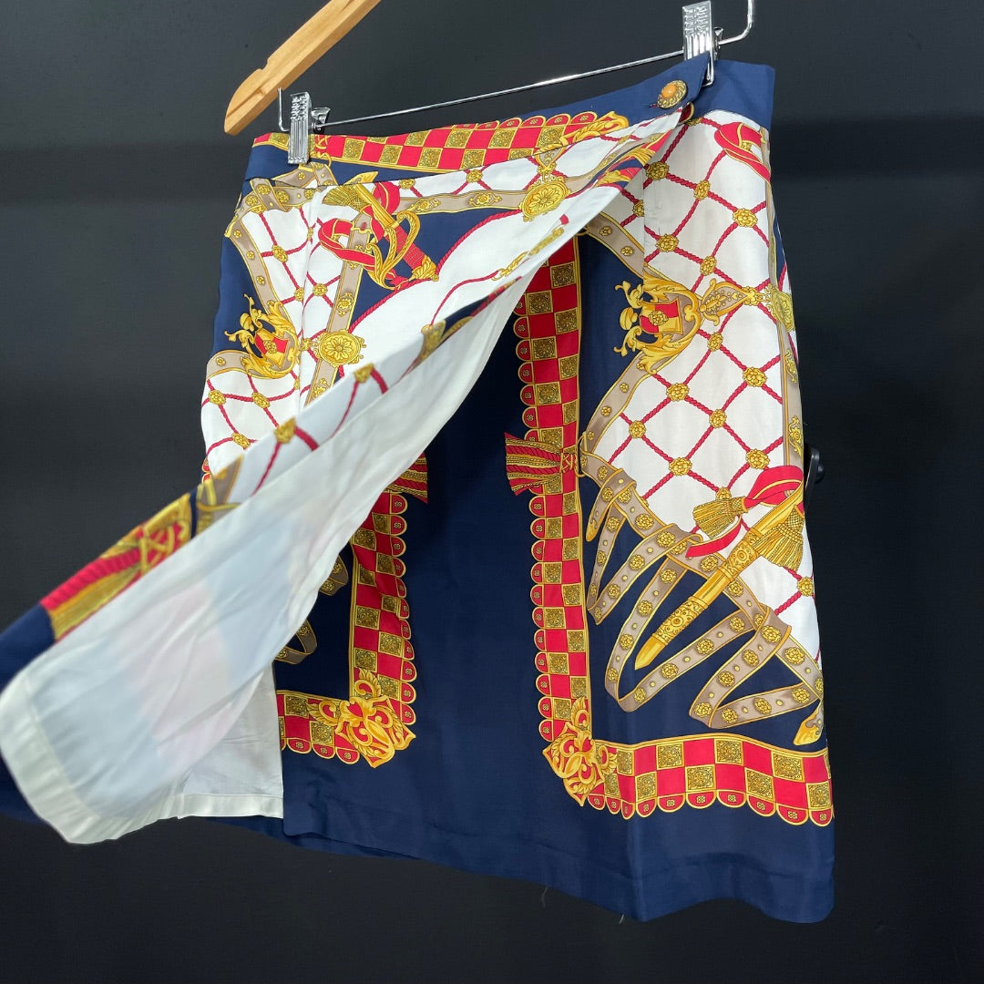 ZARA Pollera Media Pierna Varios Estampado Talle L