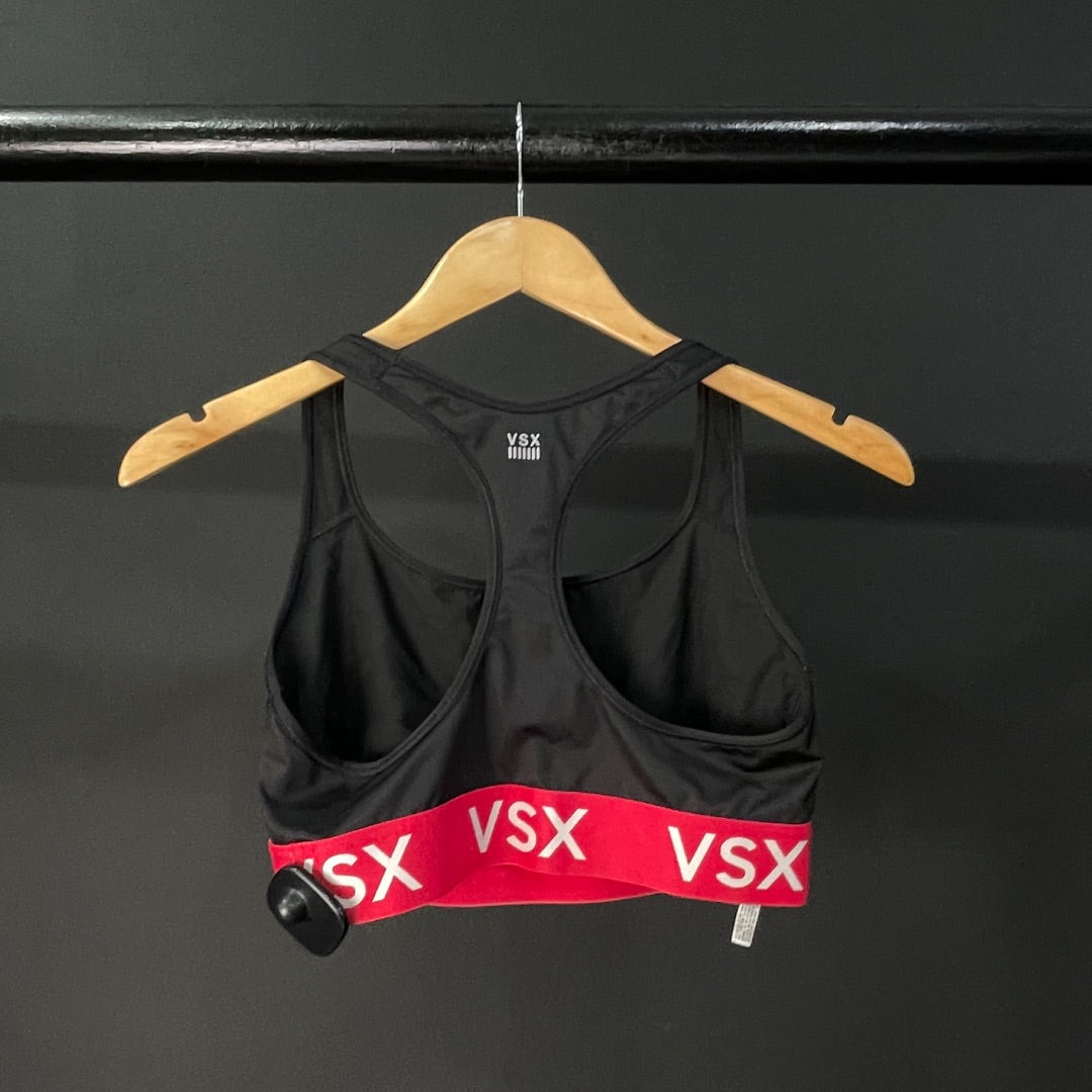 VICTORIA SECRET Top Deportivo Fucsia y Negro Talle L