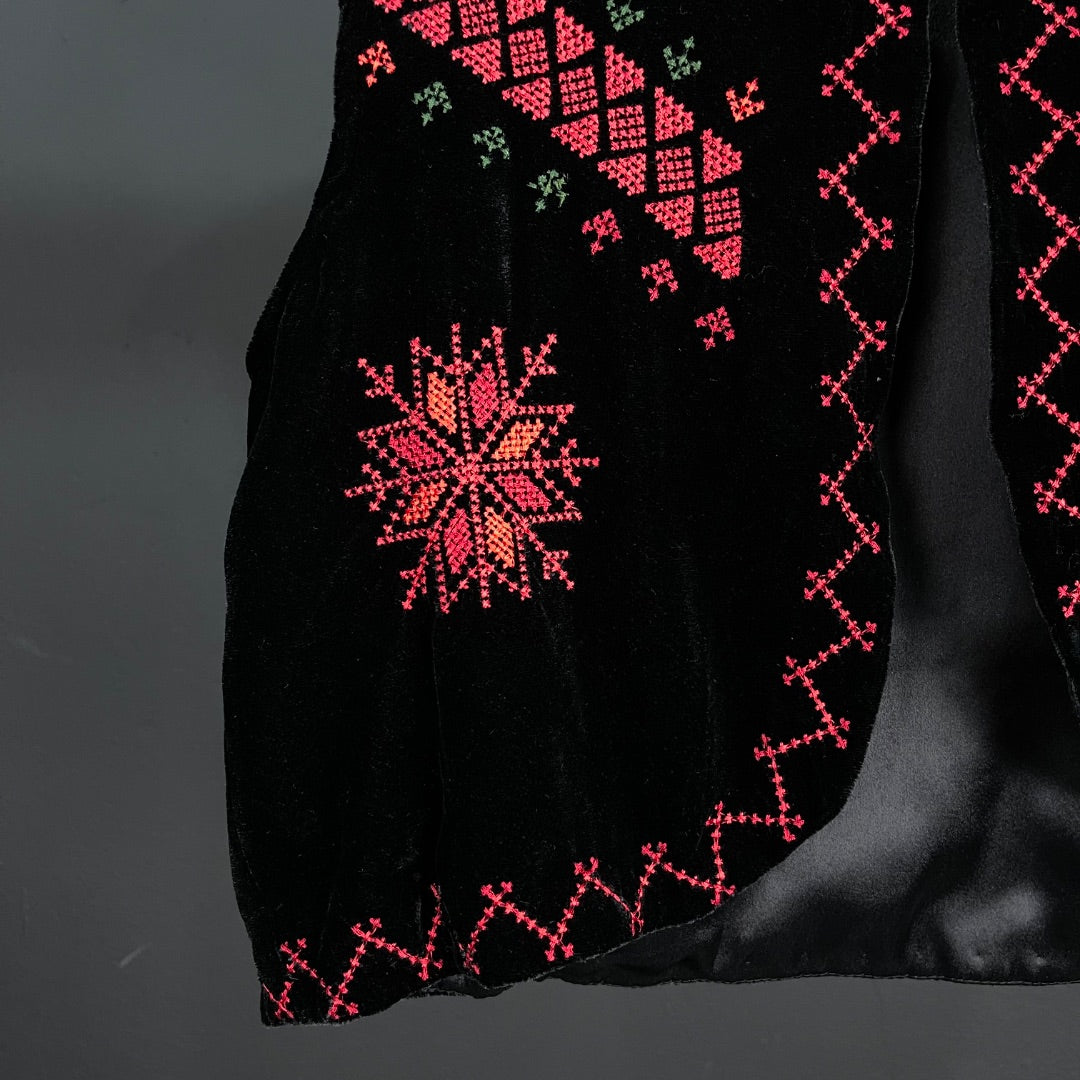 DE LA OSTIA Chaleco Corto Negro Talle S