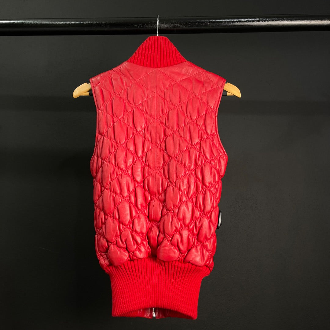 VERÓNICA FAR Chaleco Corto Rojo Talle S