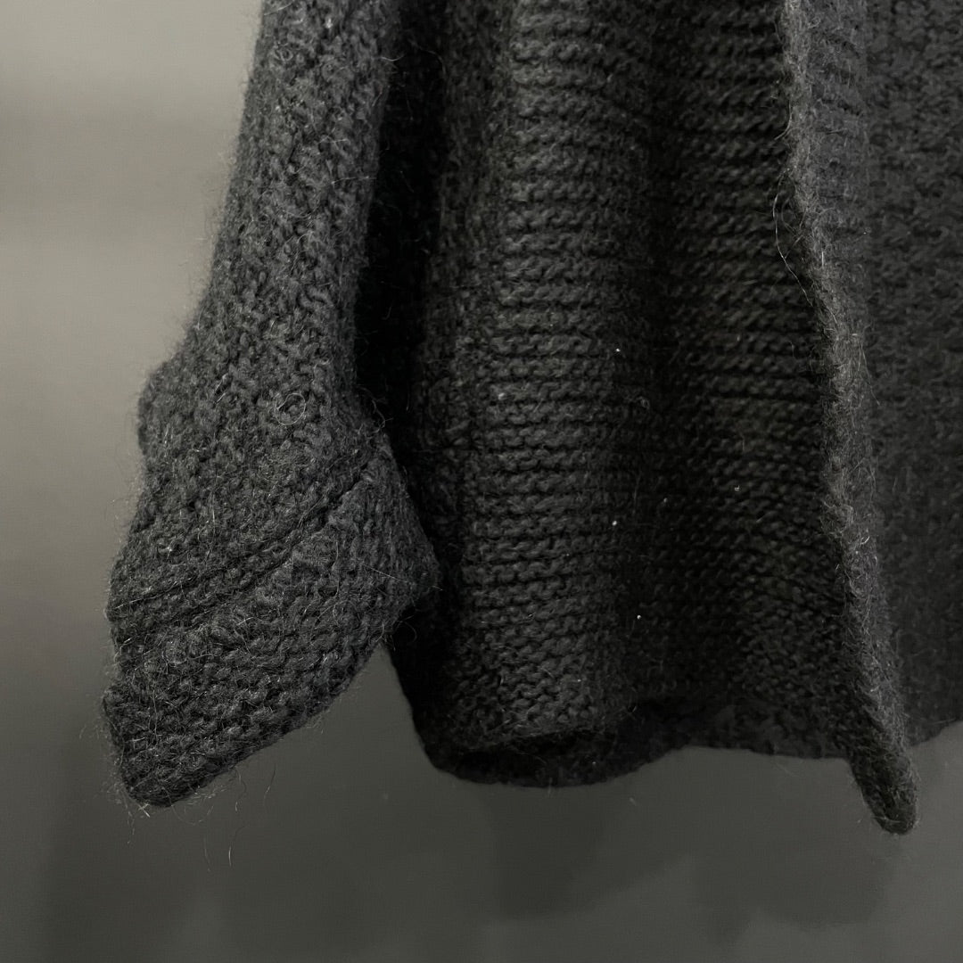 MASSIMO DUTTI Sweater Abierto Negro Talle M