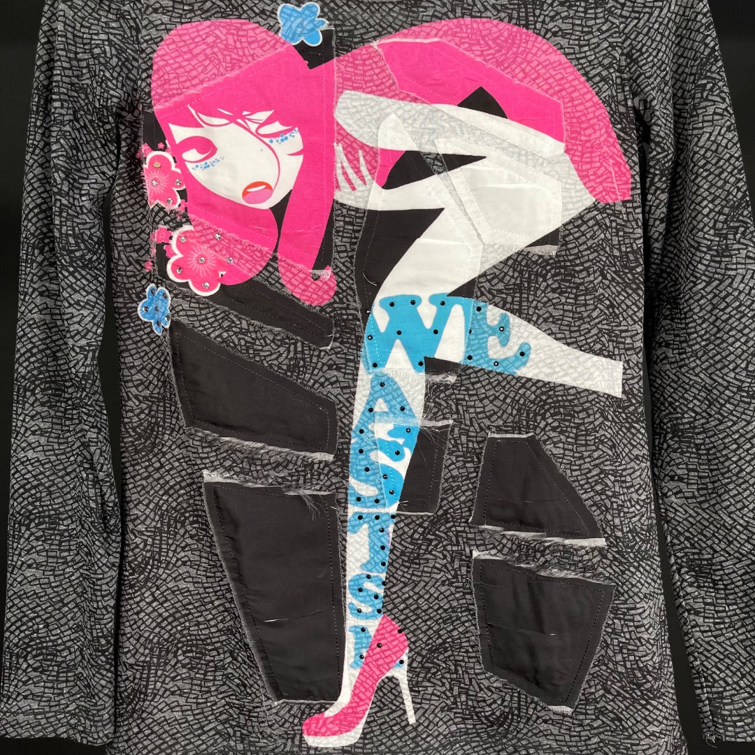 CUSTO BARCELONA Remera Manga Larga Varios Estampado Talle 1