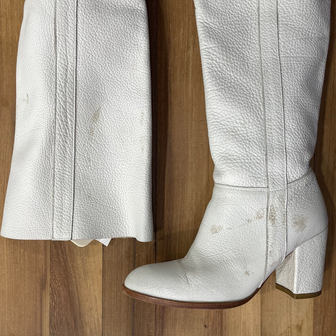 PRUNE Bota Larga Blanco Talle 39