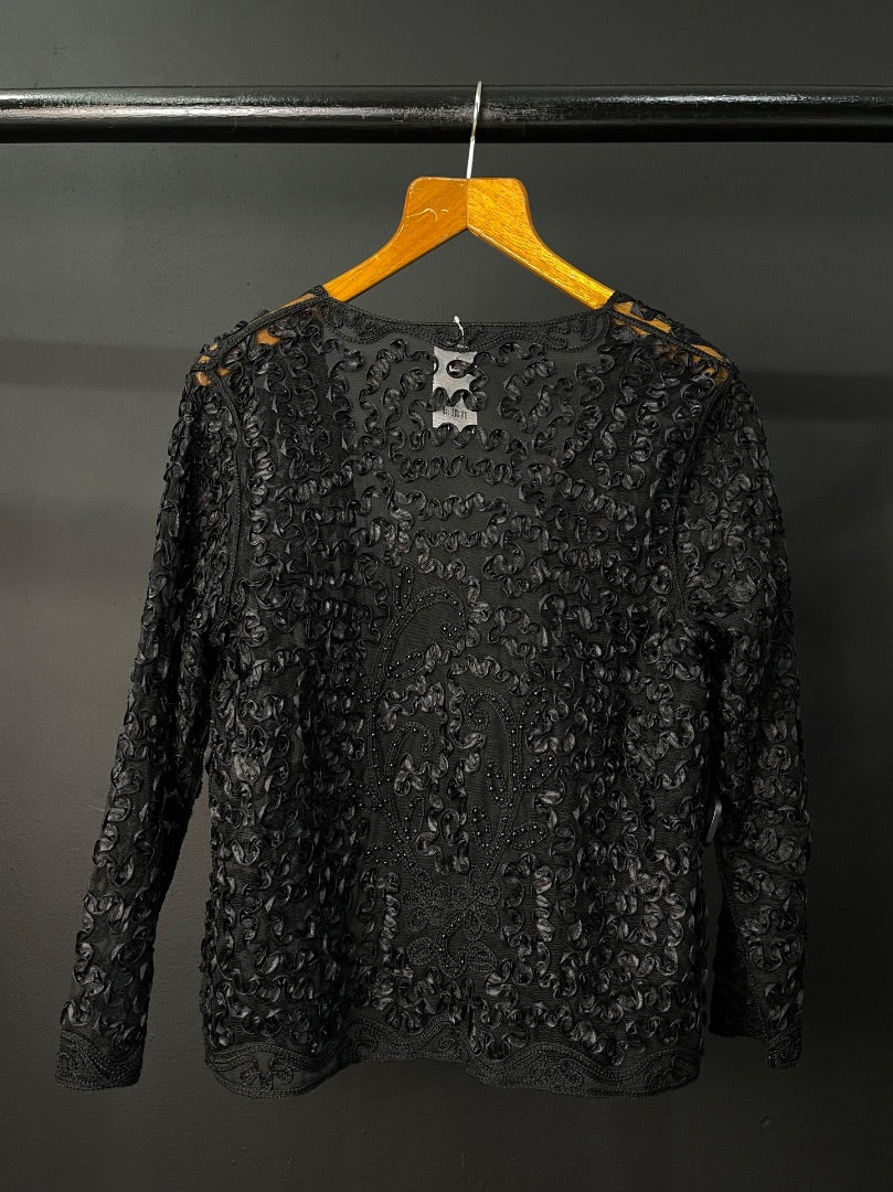 SIN MARCA Saco Negro Talle L