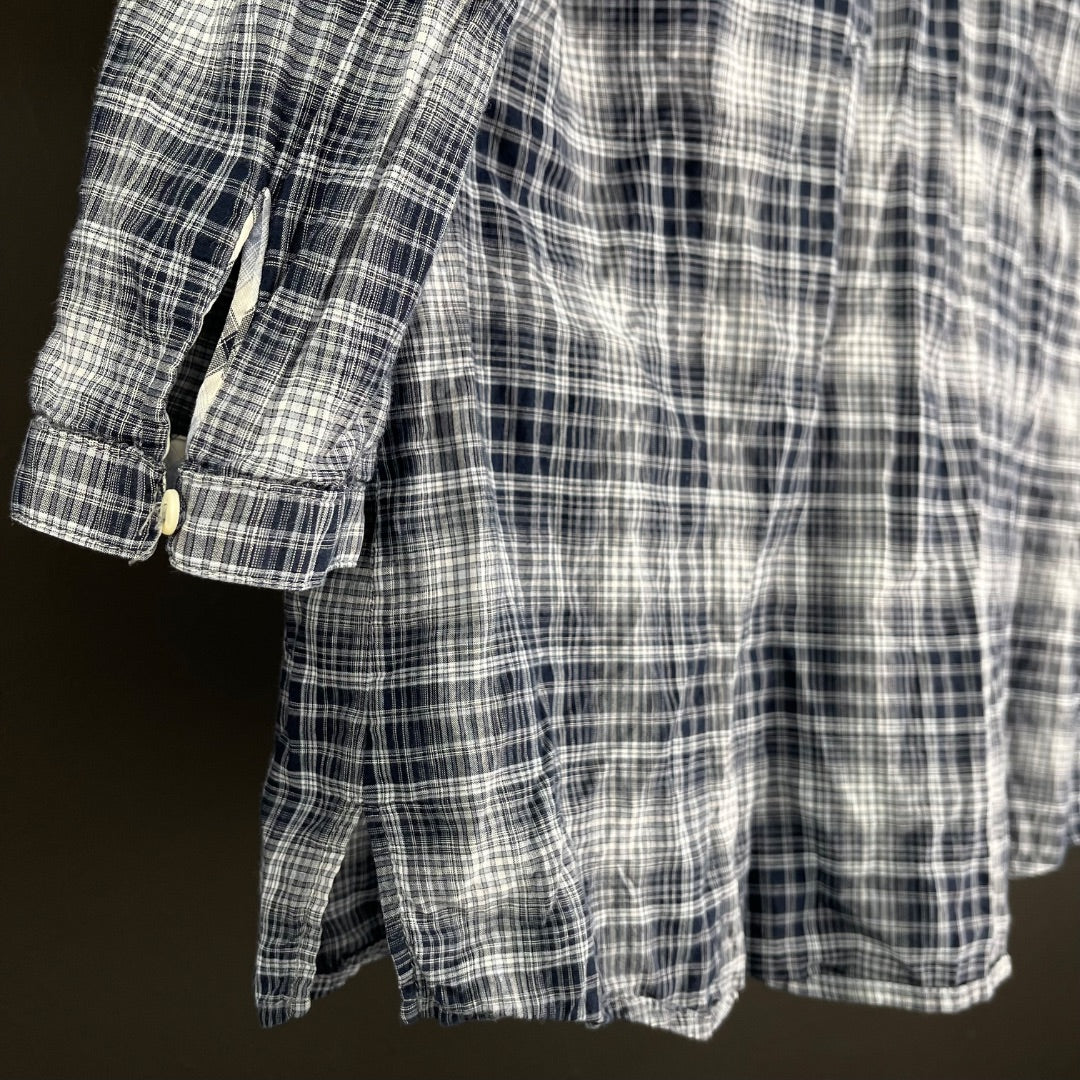 ZARA Camisa Manga Larga Cuadrille Talle M