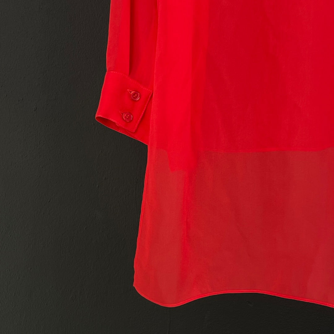 BCBG Blusa Rojo Talle L