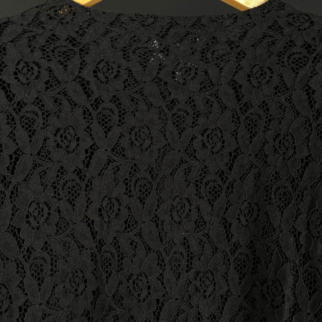 LADY TAWIL Saco Negro Talle 48