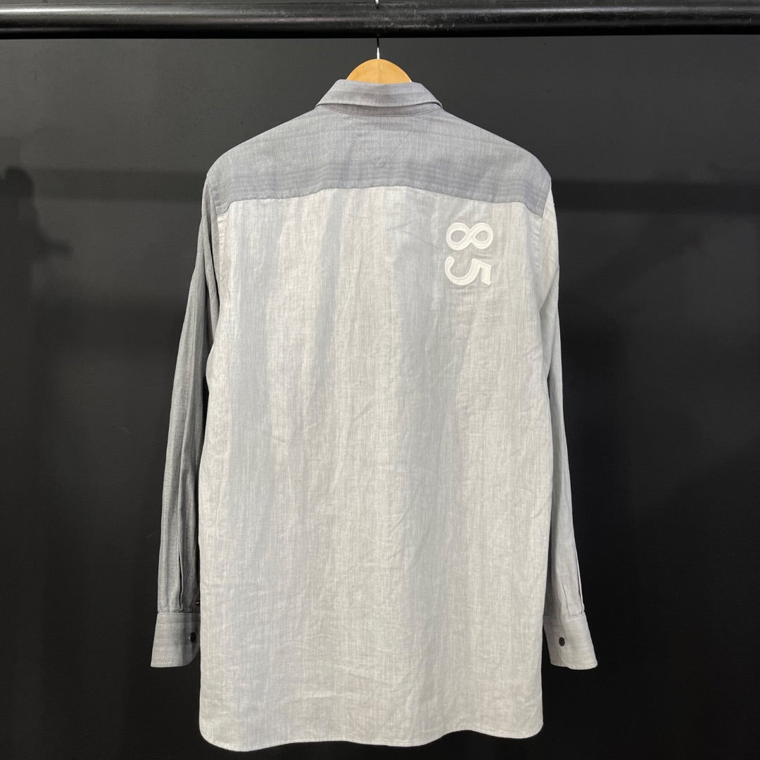 TOMMY HILFIGER Camisa Manga Larga Gris Talle M