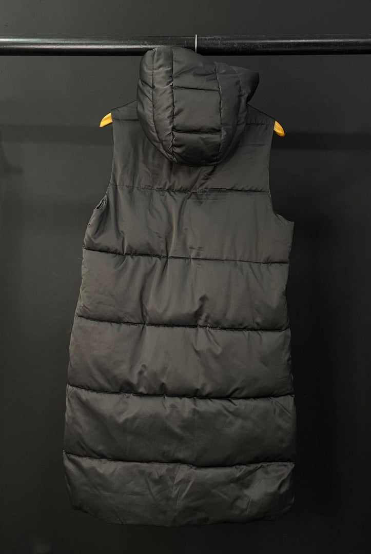 ZARA Chaleco Largo Negro Talle M