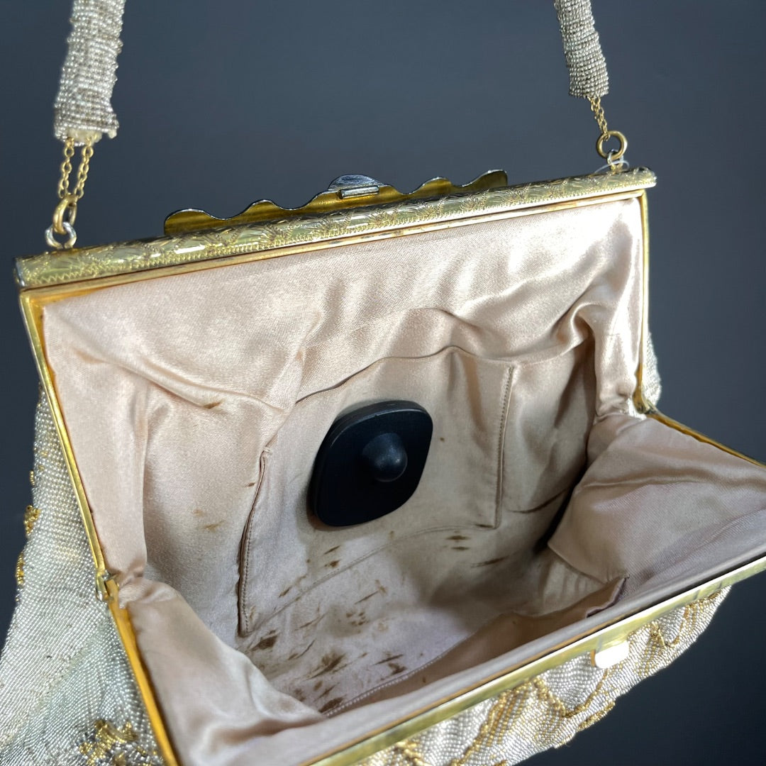SIN MARCA Cartera Dorado Talle Unico