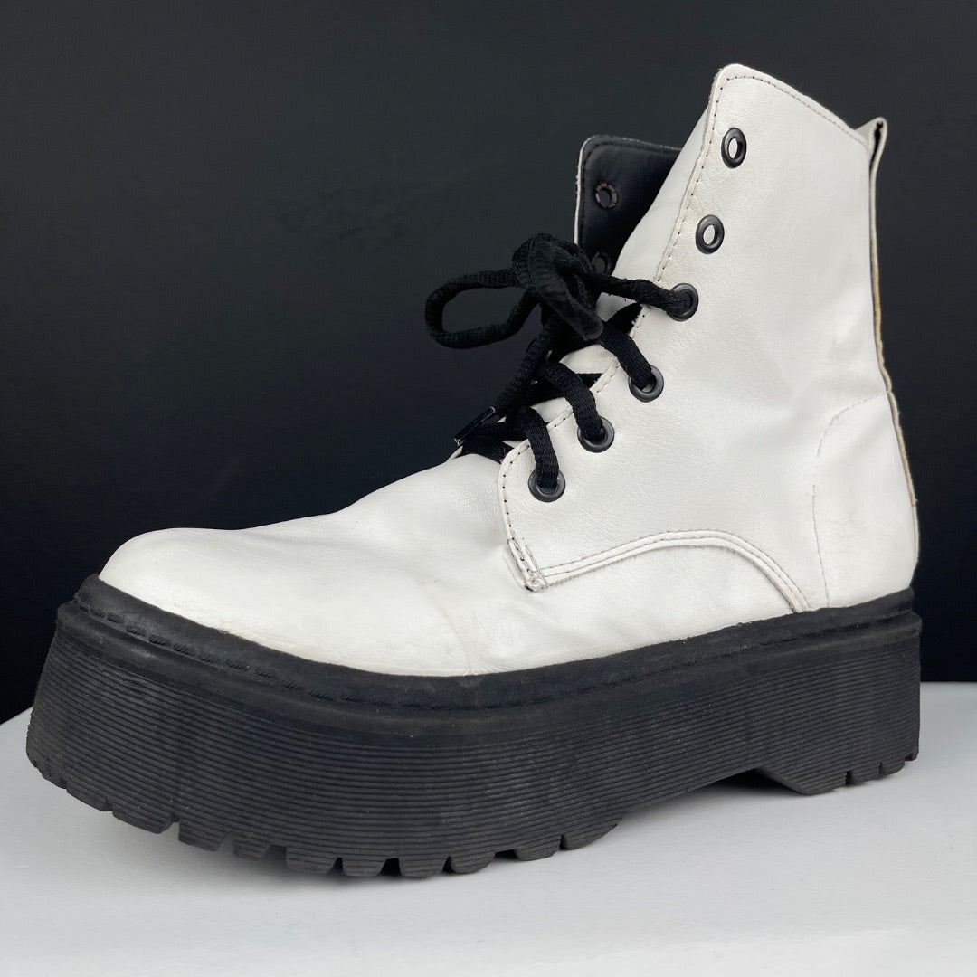 SIN MARCA Borcegos Blanco Talle 38