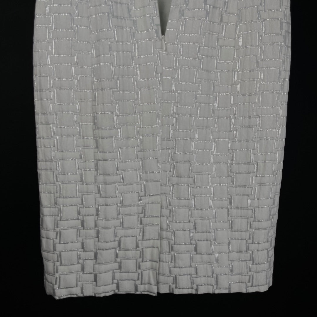 RALPH LAUREN Vestido Varios Cuadros Gris Talle M