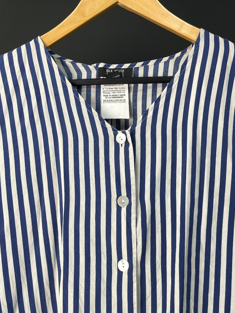 SILK HOUSE Camisa Manga Larga Varios Rayado Talle M