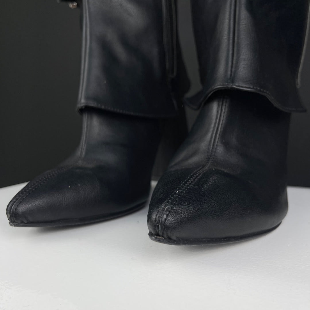 SIN MARCA Bota Larga Negro Talle 8