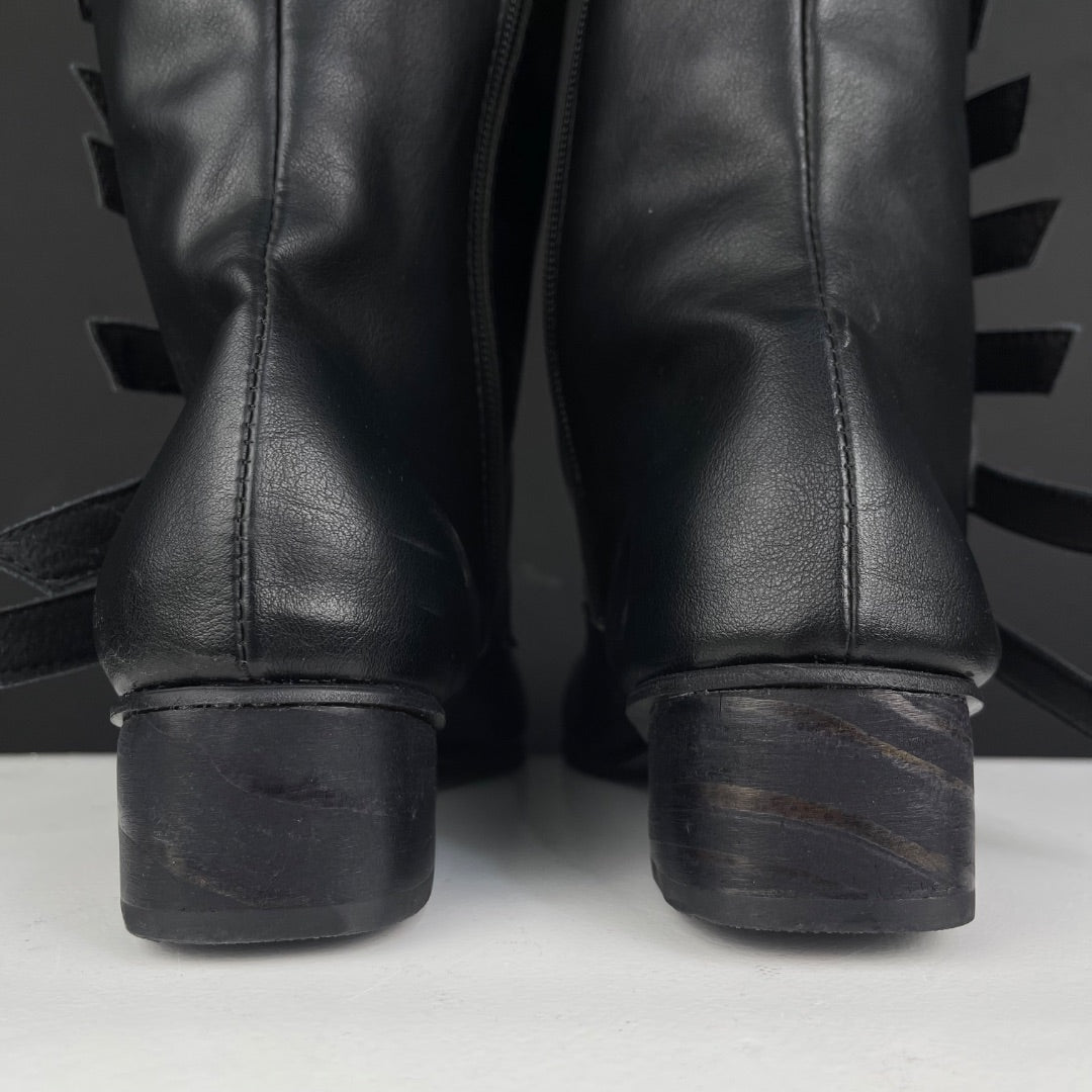 SIN MARCA Bota Larga Negro Talle 8