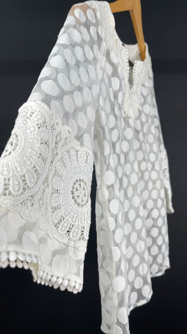 ALFANI Blusa Blanco Talle XS
