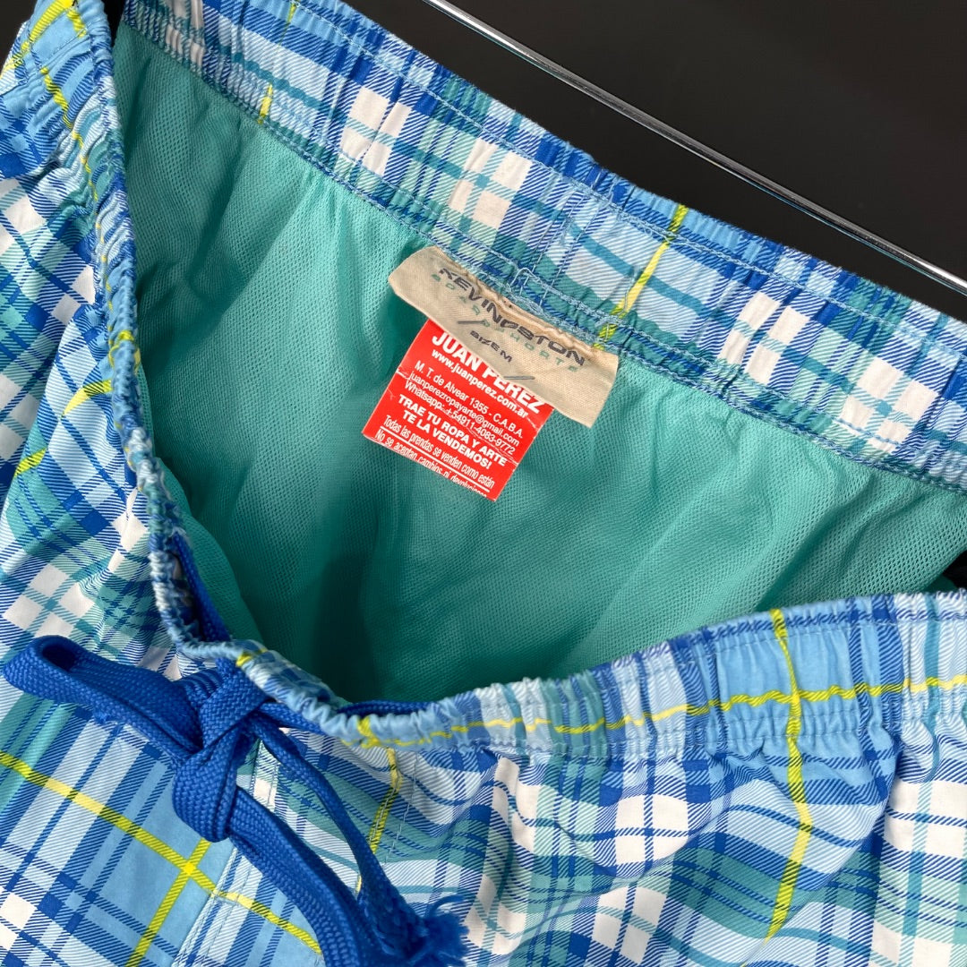 KEVINGSTON Short Escoces Azul Talle M