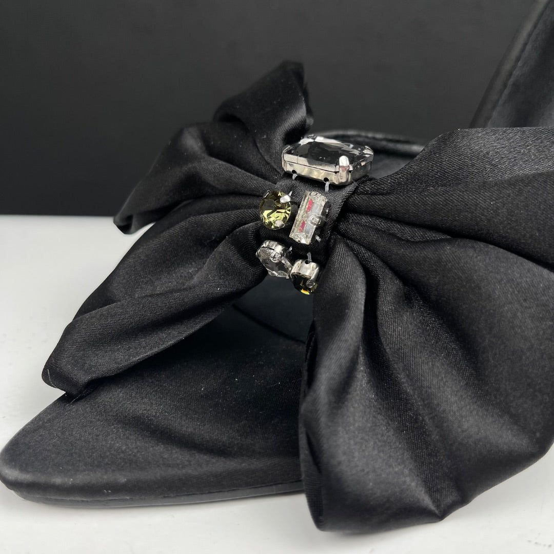 PLATO Taco Alto Fino Negro Talle 39