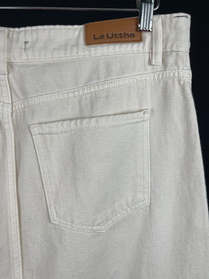 LE UTTHE Pollera Larga Beige Talle 42