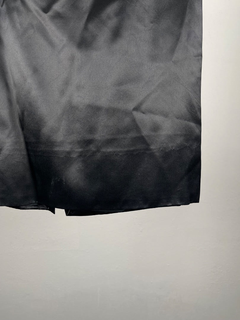 SIN MARCA Pollera Media Pierna Negro Talle 38