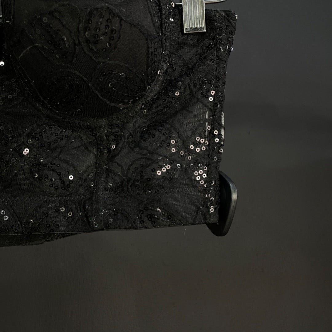 SIN MARCA Corset Negro Talle S