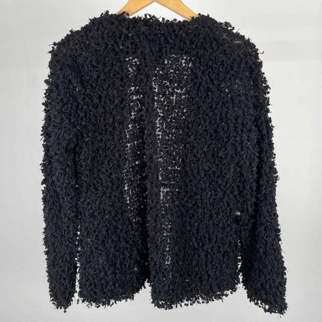 LEFTIES Sweater Abierto Negro Talle M
