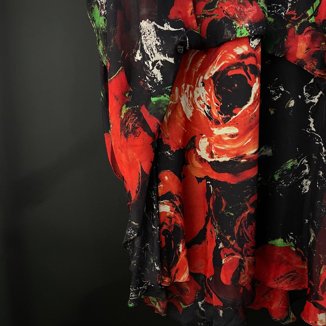 MARIA VAZQUEZ Vestido Varios Estampado Talle 40